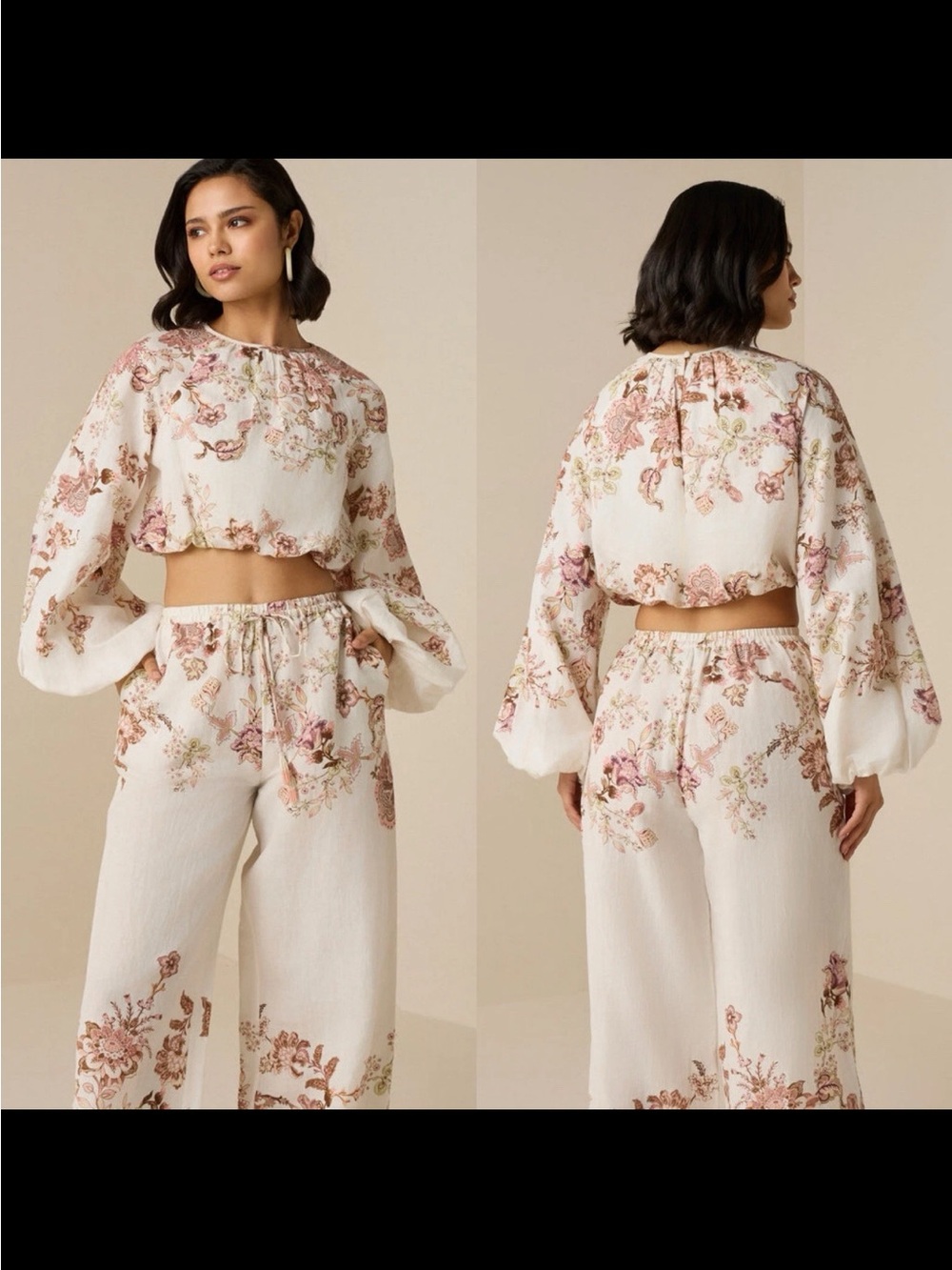 Hemant & Nandita DIZA BUBBLE HEM TOP Size Small NWT